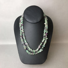 Load image into Gallery viewer, Flourite Crystal Chip Beaded Necklace (36&quot;)
