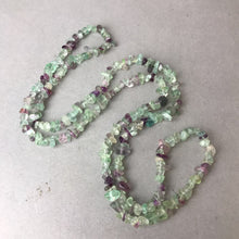 Load image into Gallery viewer, Flourite Crystal Chip Beaded Necklace (36&quot;)
