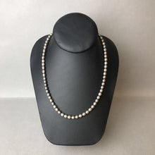 Load image into Gallery viewer, Gray Freshwater Pearl Sterling Clasp Necklace (18")
