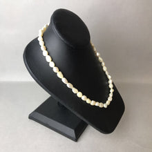Load image into Gallery viewer, Cream Baroque Freshwater Pearl Sterling Clasp Necklace (18")

