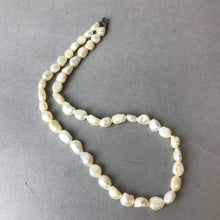 Load image into Gallery viewer, Cream Baroque Freshwater Pearl Sterling Clasp Necklace (18")
