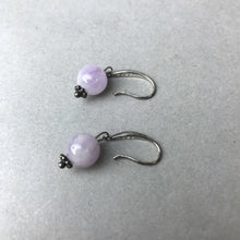 Load image into Gallery viewer, Sterling Flourite Bead Earrings (1.25&quot;)

