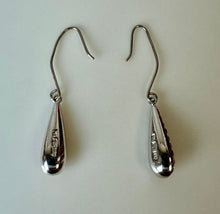 Load image into Gallery viewer, Sterling Swarovski Crystal Teardrop Earrings (1.5")
