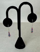 Load image into Gallery viewer, Sterling Swarovski Crystal Teardrop Earrings (1.5")
