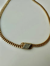 Load image into Gallery viewer, Vintage Anson Goldtone Rhinestone Necklace (17")
