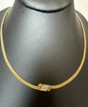 Load image into Gallery viewer, Vintage Anson Goldtone Rhinestone Necklace (17")
