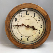Load image into Gallery viewer, Chaney Wood-Framed Wall Clock (16&quot;)
