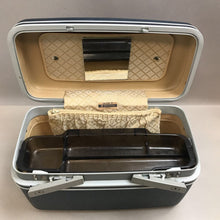 Load image into Gallery viewer, Vintage 1987 Samsonite Footed CarryPak 46 Blue Makeup Train Case - Mirror
