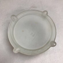 Load image into Gallery viewer, Vintage Art Deco Footed Ribbed Satin Glass Powder Dresser Jar With Metal Lid (2x4)
