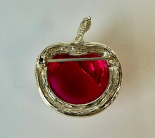 Load image into Gallery viewer, Vintage Sarah Cov Lucite Bubble Apple Brooch Pin (1.5&quot;)
