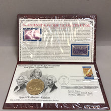 Load image into Gallery viewer, US Constitution Bicentennial FDC &amp; 90% Silver Coin Postal Commemorative Society
