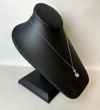 Load image into Gallery viewer, Vintage Sterling Lucite Ice Cube in Tongs Pendant on 16&quot; Chain
