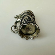 Load image into Gallery viewer, Vintage Beau Sterling Beer Stein Pendant w/ Hinged Lid (1")
