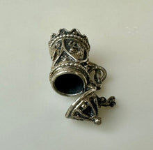 Load image into Gallery viewer, Vintage Beau Sterling Beer Stein Pendant w/ Hinged Lid (1&quot;)
