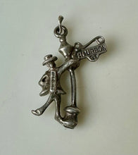 Load image into Gallery viewer, Vintage Sterling Bourbon St New Orleans Streetlamp Figure Charm (1.25")
