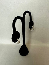 Load image into Gallery viewer, Sterling Cubic Zirconia Hoop Earrings
