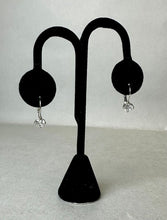 Load image into Gallery viewer, Sterling Round Cubic Zirconia Drop Earrings
