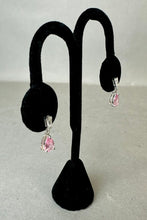Load image into Gallery viewer, Sterling Pink Cubic Zirconia Drop Earrings
