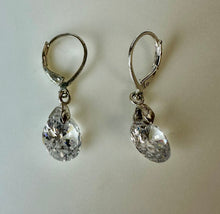 Load image into Gallery viewer, Sterling Cubic Zirconia Drop Earrings

