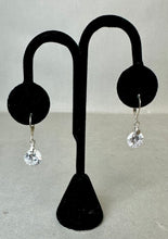 Load image into Gallery viewer, Sterling Cubic Zirconia Drop Earrings
