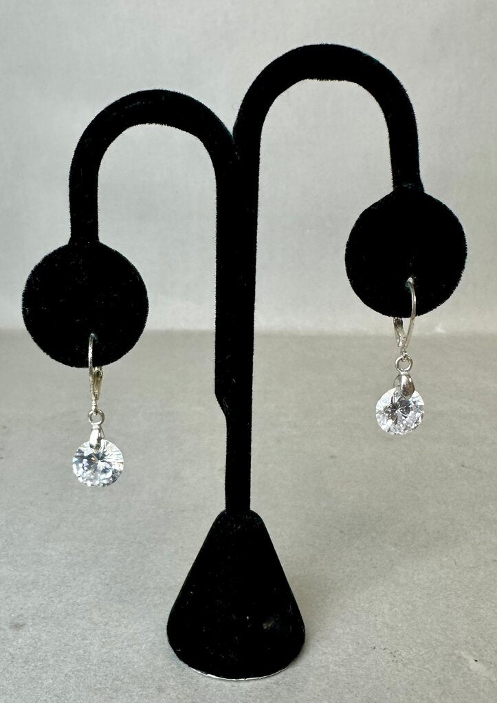Sterling Cubic Zirconia Drop Earrings