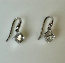 Load image into Gallery viewer, Sterling Cubic Zirconia Drop Earrings
