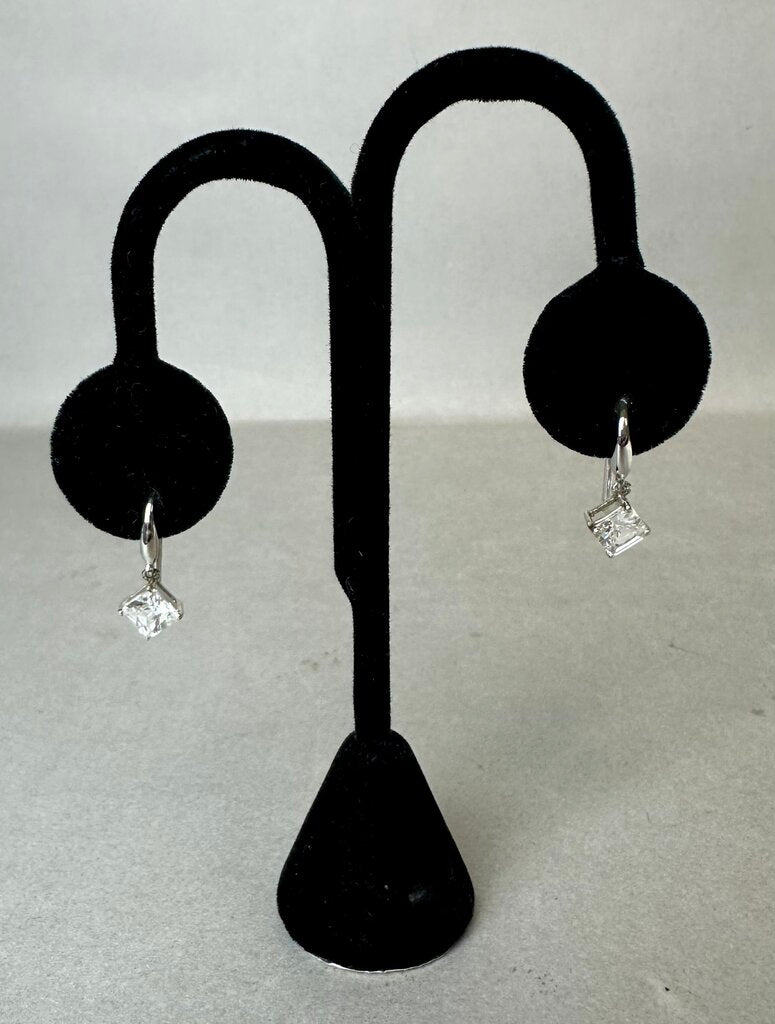 Sterling Cubic Zirconia Drop Earrings
