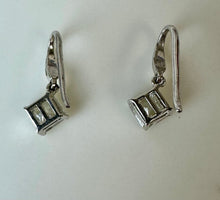 Load image into Gallery viewer, Sterling Cubic Zirconia Drop Earrings
