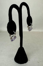 Load image into Gallery viewer, Sterling Amethyst Cubic Zirconia Earrings
