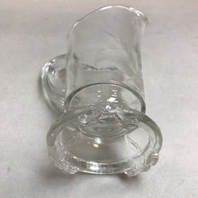 Load image into Gallery viewer, Pedestal Etched Clear Glass Pitcher/Creamer (6&quot;)

