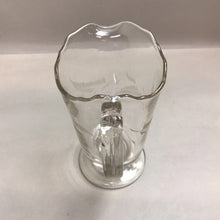 Load image into Gallery viewer, Antique EAPG Leaf &amp; Dart Footed Glass Pitcher (8&quot;)
