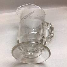 Load image into Gallery viewer, Antique EAPG Leaf &amp; Dart Footed Glass Pitcher (8&quot;)
