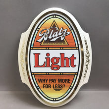 Load image into Gallery viewer, Vintage Heileman Brewing Co Blatz Light Beer Sign (18x14)
