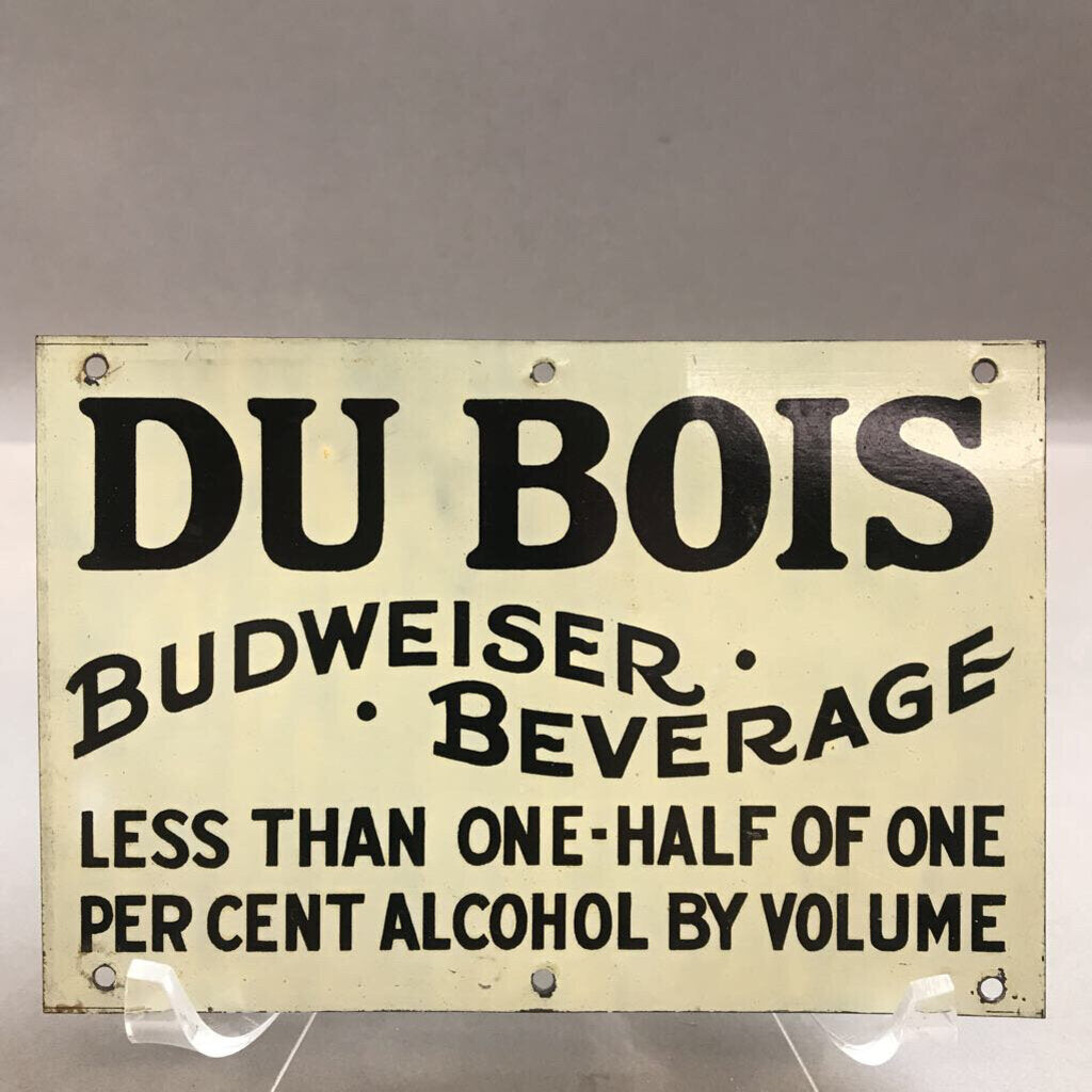 Vintage Du Bois Budweiser Beverage Metal Sign (4x6)