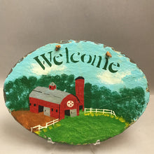 Load image into Gallery viewer, Hand Painted Welcome Slate Sign (10x13)

