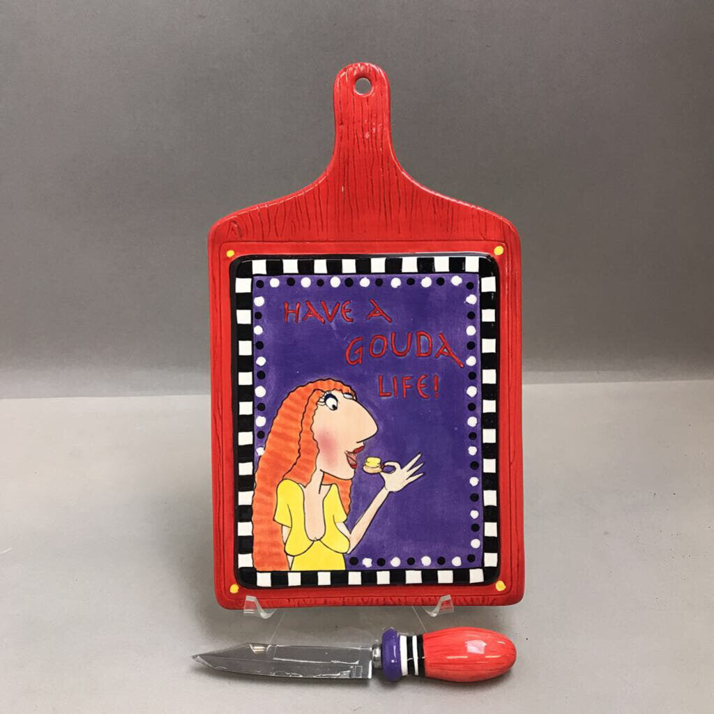 Mary Lester Cheese Cutting Board (12x7)