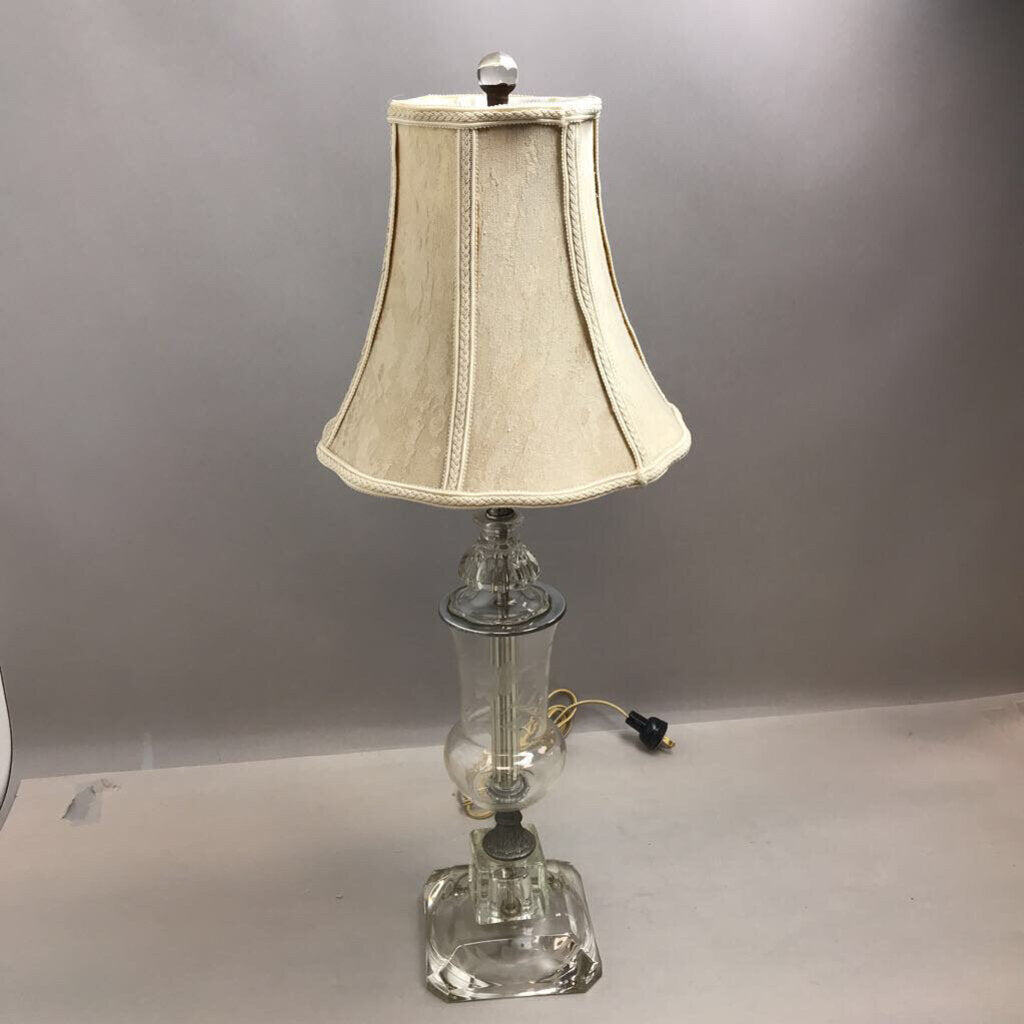 Etched Crystal Glass Accent Lamp (27