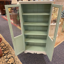 Load image into Gallery viewer, Kitchen Cabinet Cream/Green Painted (58x29x16)

