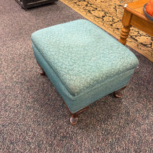 Load image into Gallery viewer, Green Upholstered Ottoman (13x19x16)
