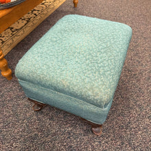 Load image into Gallery viewer, Green Upholstered Ottoman (13x19x16)
