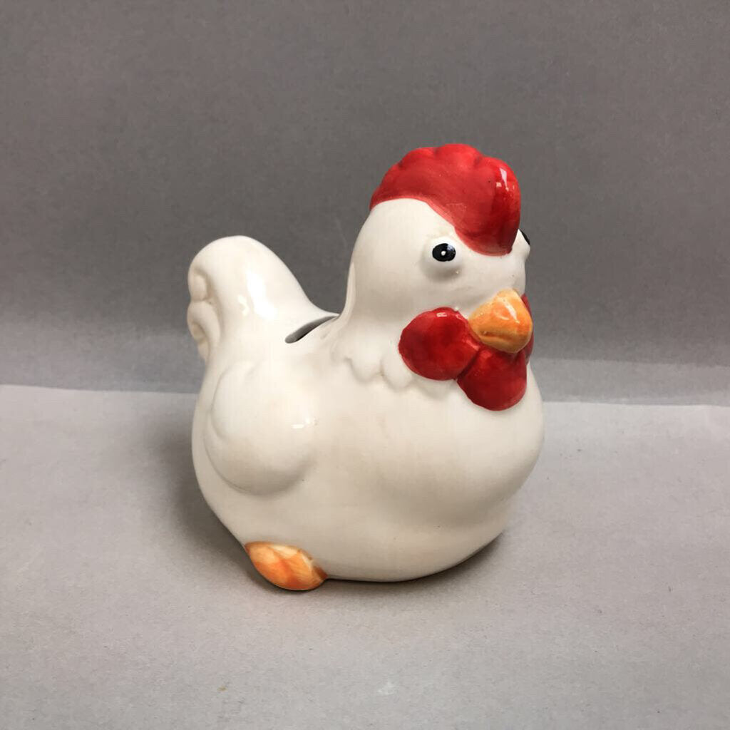 Ceramic Chicken Bank (4x4.5x3.25)