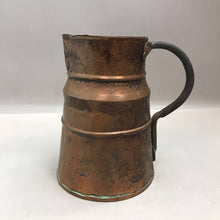 Load image into Gallery viewer, Vintage Aged Patina Copper Pitcher Iron Handle Turkey (24)

