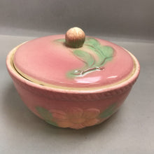 Load image into Gallery viewer, Vintage Hull Sun Glow Pink Oven Proof 7.5&quot; Lidded Caserole- Raised Flowers USA
