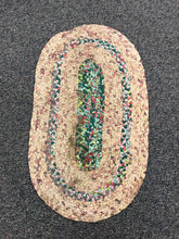 Load image into Gallery viewer, Handmade Farmhouse Oval Braided Rag Rug (48x28)
