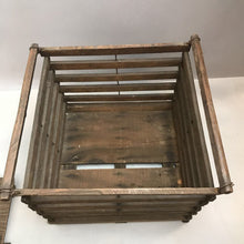Load image into Gallery viewer, Vintage Egg Crate w/ Wooden Eggs (12x13x13)
