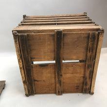 Load image into Gallery viewer, Vintage Egg Crate w/ Wooden Eggs (12x13x13)

