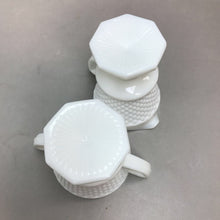 Load image into Gallery viewer, White Milk Glass Cream Pitcher &amp; Sugar Bowl Set (4.75&quot;)
