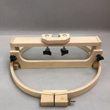 Load image into Gallery viewer, Adjustable Wooden Quilting/Needlework Frame-Standing Hoop (14&quot;)
