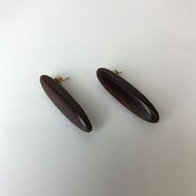 Load image into Gallery viewer, Polished Rosewood Earrings (1.75")
