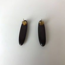 Load image into Gallery viewer, Polished Rosewood Earrings (1.75")
